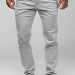 HUNGSON Men's Slim Fit Stretch Jeans Ripped Skinny Jeans for Men, Distressed Straight Leg Fashion Comfort Flex Waist Pants